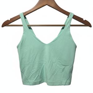 Lululemon Athletica Mint Green Align Tank Top Removable Cups Size 2